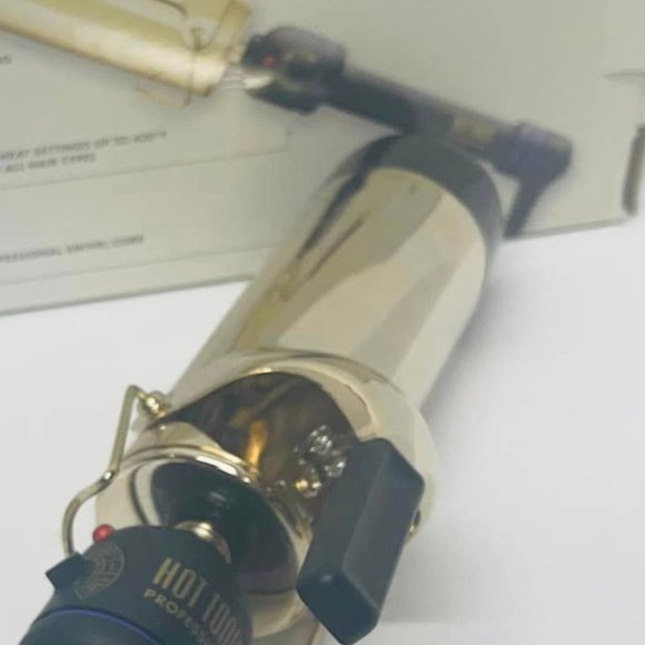 Curling Iron Hot Tools Pro Artist Black Gold 24K Gold Collection Corded 2 Inch~ - Picture 4 of 7